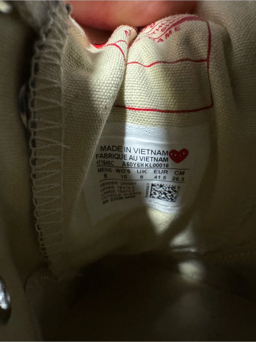 CDG Play Converse Heart Low - Picture 4 of 4